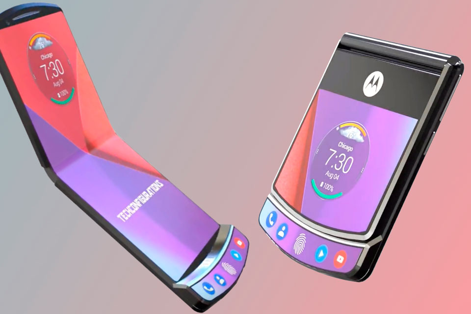 Imagem de: Lenovo deve apresentar Moto Razr V4 dobrável até o fim do ano
