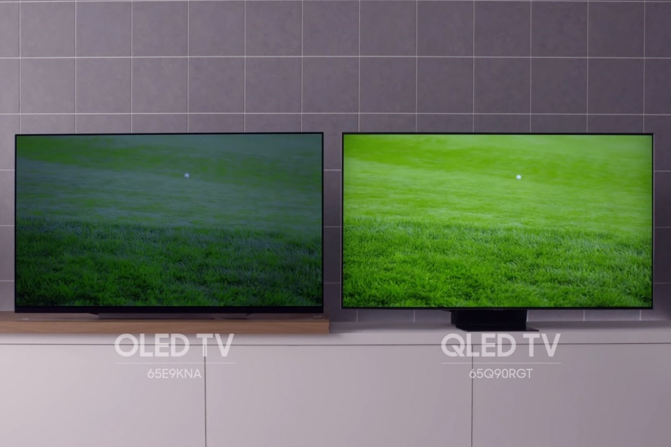 Imagem de: Samsung detona telas OLED da LG em novo comercial