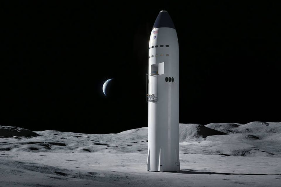 Imagem de: NASA escolhe SpaceX, Blue Origin e Dynetics para missão à Lua