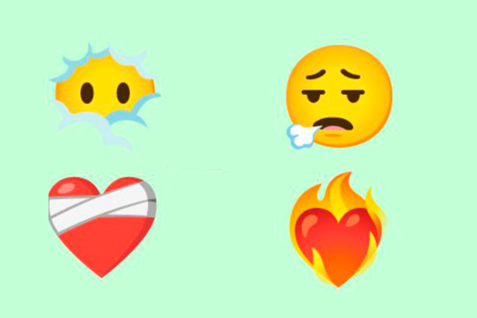 Imagem de: Android terá emojis de coração machucado e pegando fogo em 2021