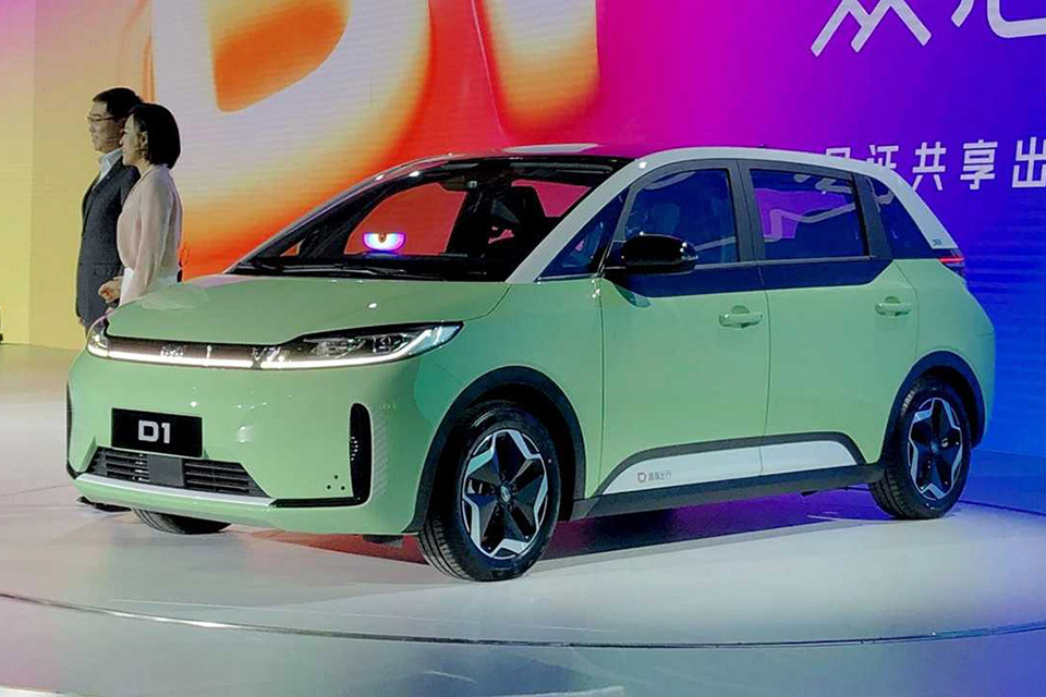 Imagem de: 1º carro elétrico 100% 'feito para ser Uber' é lançado na China
