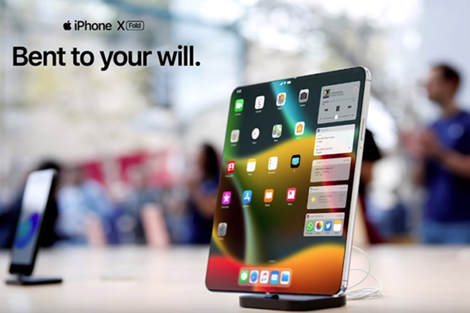 Imagem de: Vazam detalhes de iPhone dobrável em testes na Apple