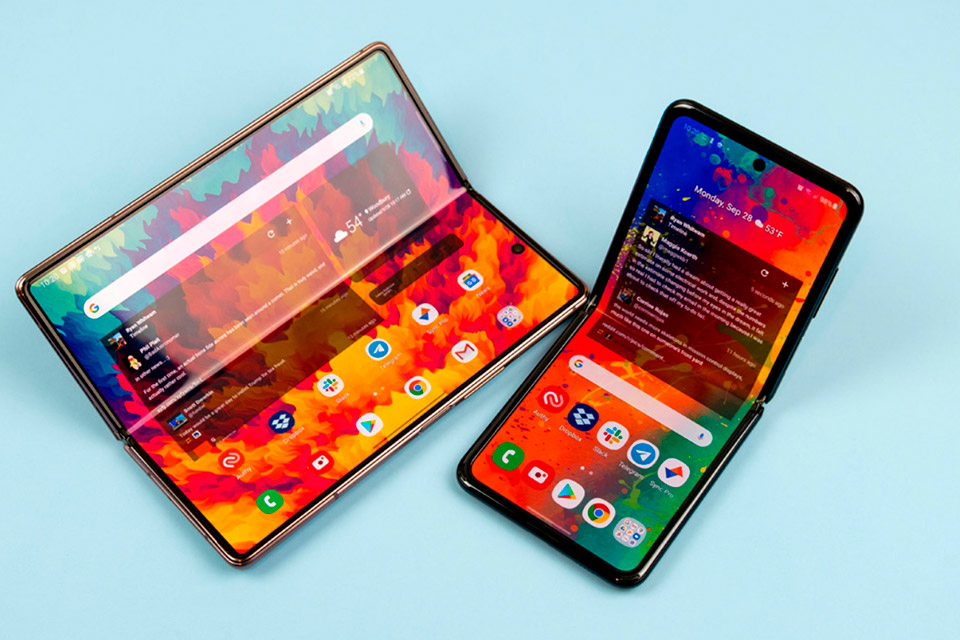 Imagem de: Samsung estaria fabricando telas dobráveis para Google e Xiaomi