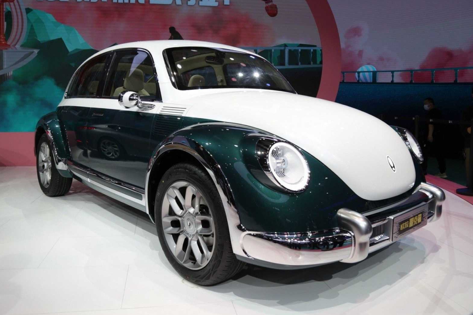 Imagem de: ‘Fusca elétrico chinês’ mostra mais semelhanças com o clássico da VW