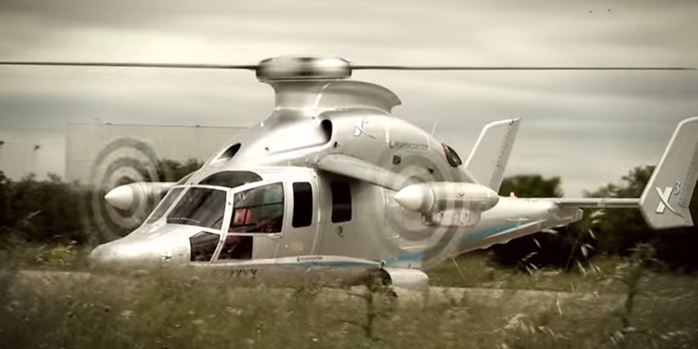 Imagem de Helicóptero Airbus X3 usou três hélices para quebrar recorde de velocidade no site TecMundo