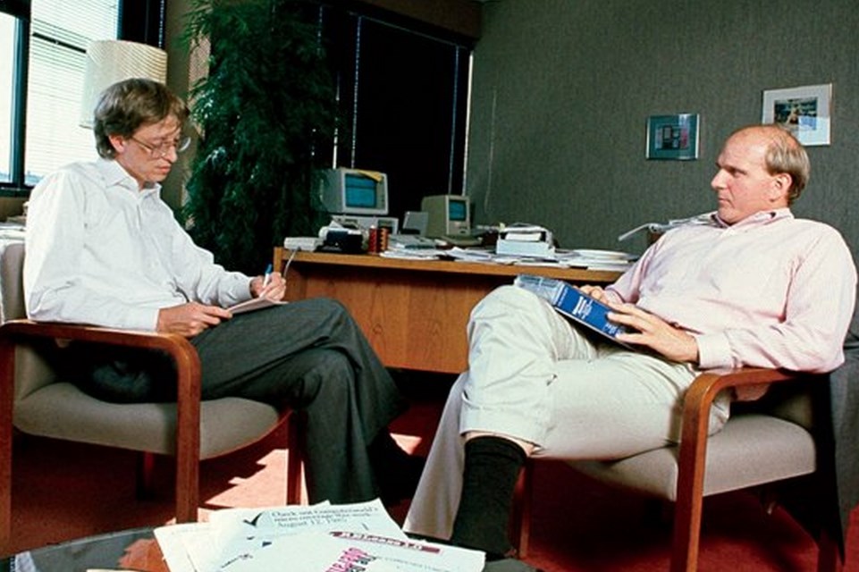 Imagem de Bill Gates e Ballmer romperam amizade por Nokia e Windows Vista no site TecMundo