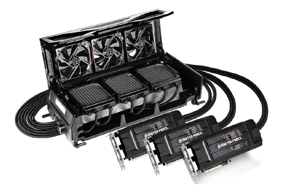 Imagem de GeForce GTX 980 WaterForce tri-SLI: só não vale babar no site TecMundo