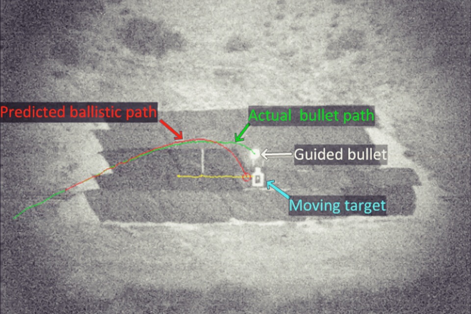 Imagem de DARPA demonstra bala inteligente que muda trajetória para acertar o alvo no tecmundo