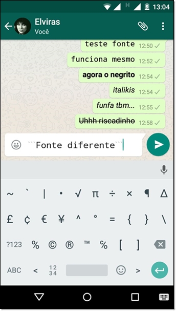 WhatsApp: como usar outra fonte e escrever em itálico, negrito ou ...