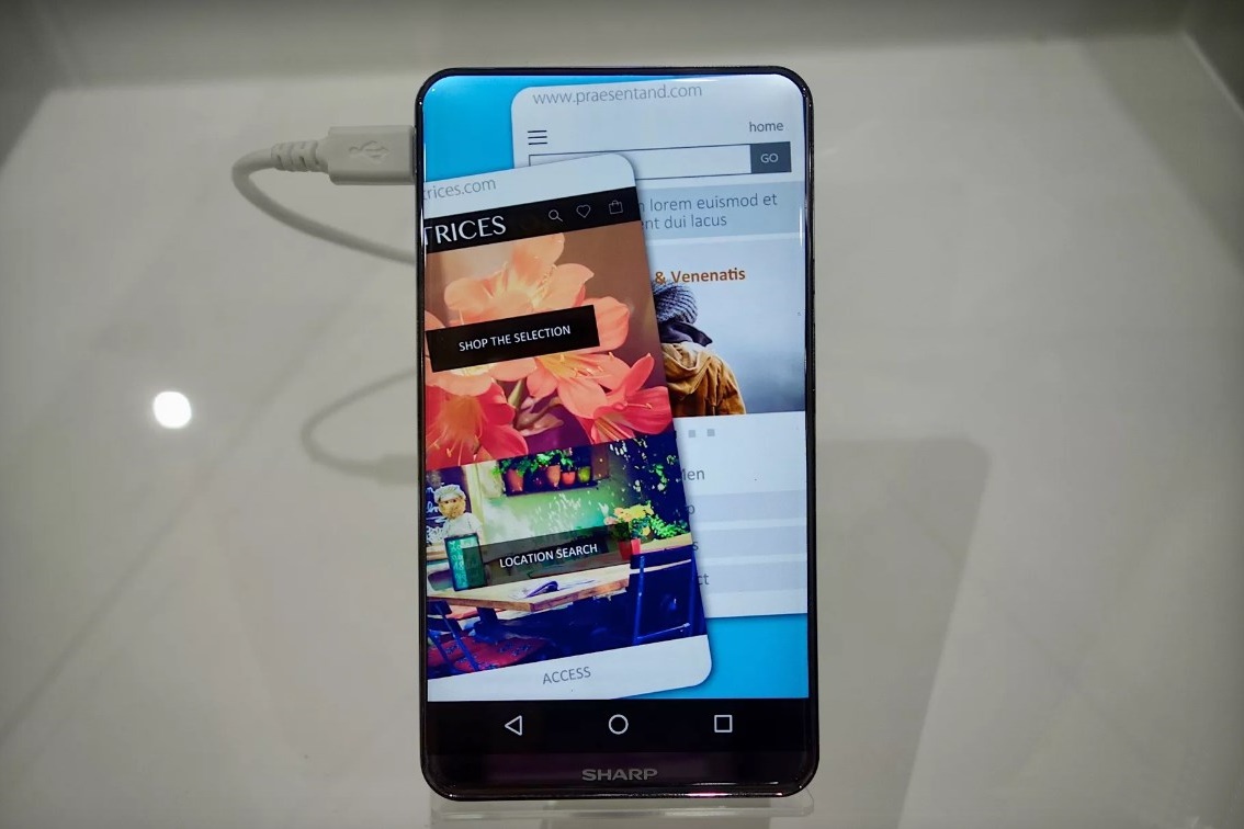 Imagem de Incrível: Sharp mostra celular com tela de bordas e cantos arredondados no tecmundo