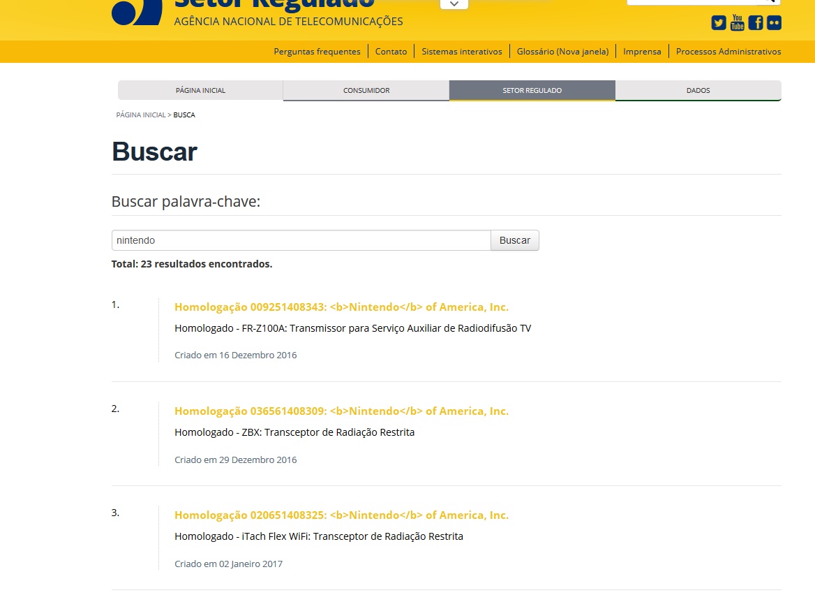 [Rumor] Anatel dá indícios de uma possível volta da Nintendo para o Brasil 01085447866177
