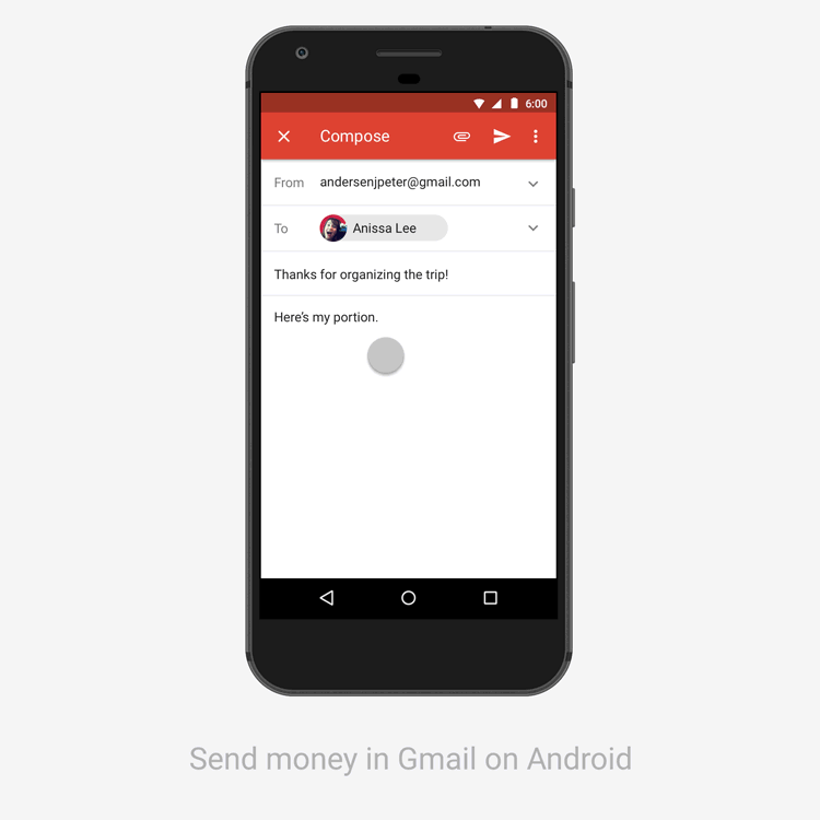 Agora você já pode transferir dinheiro para os seus contatos através do Gmail