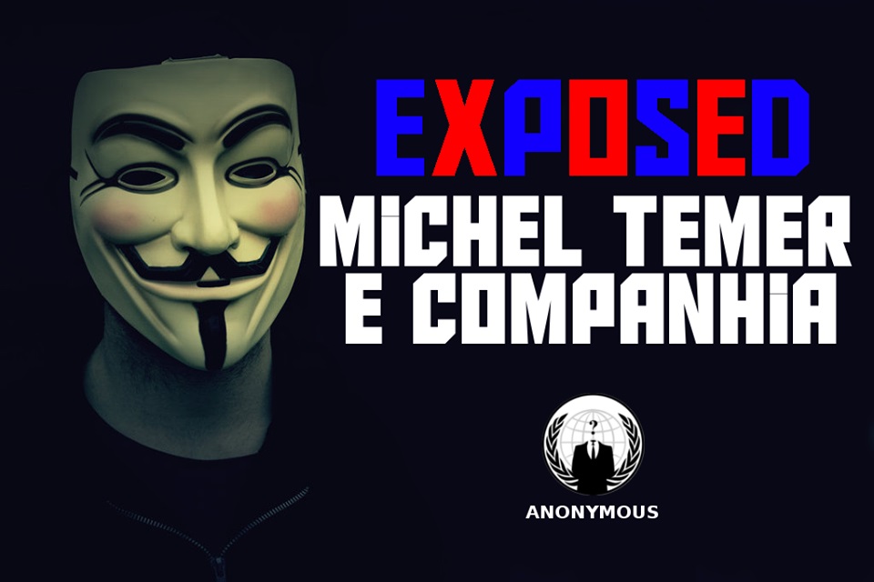 Imagem de Anonymous expõe dados sensíveis de Michel Temer e ministros do governo no tecmundo