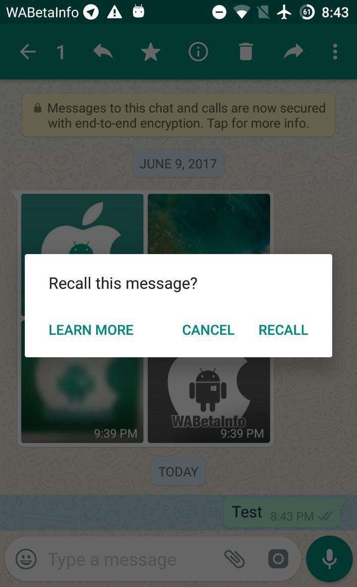 27114840500447 WhatsApp finalmente libera função para você apagar mensagens enviadas