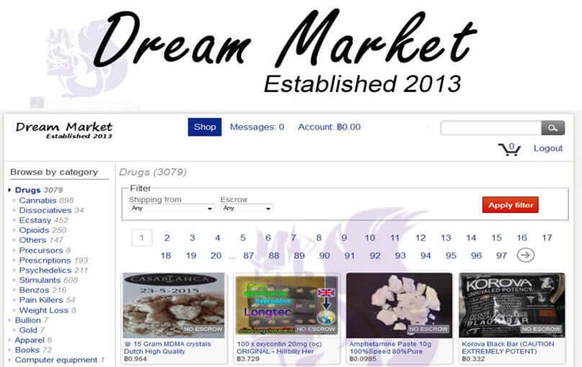 Imagem de Dream Market é a terceira loja de ilegalidades da dark web a ser tomada no tecmundo