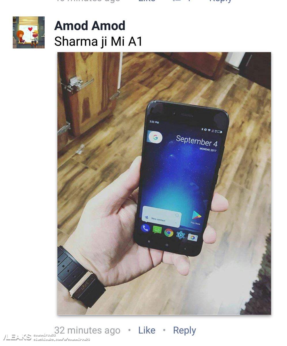 Primeiro Android puro da Xiaomi, Mi A1 é revelado Primeiro Android puro da Xiaomi, Mi A1 é revelado