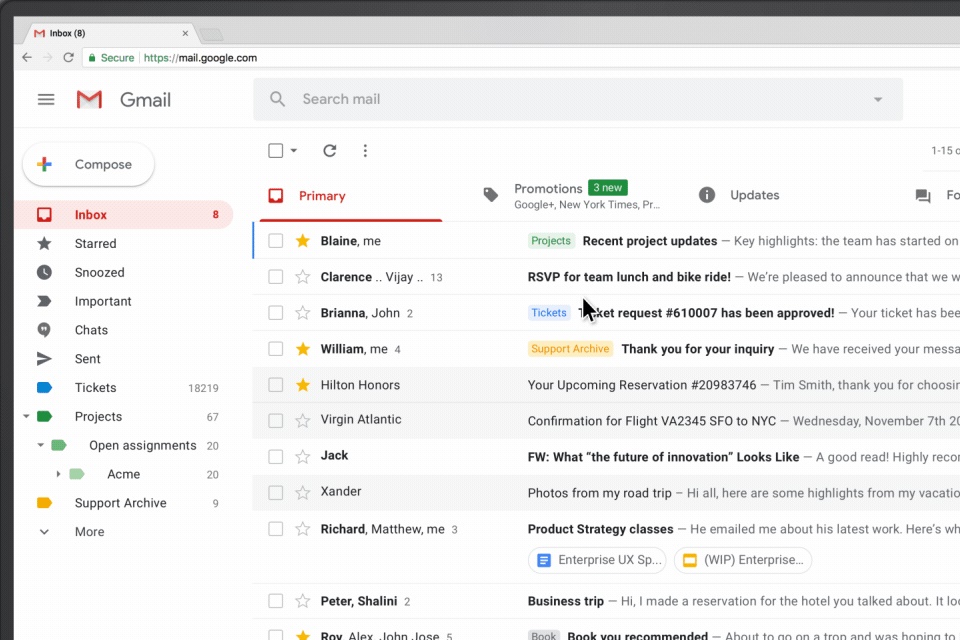 Imagem de Google lança oficialmente o novo visual do Gmail na web no tecmundo