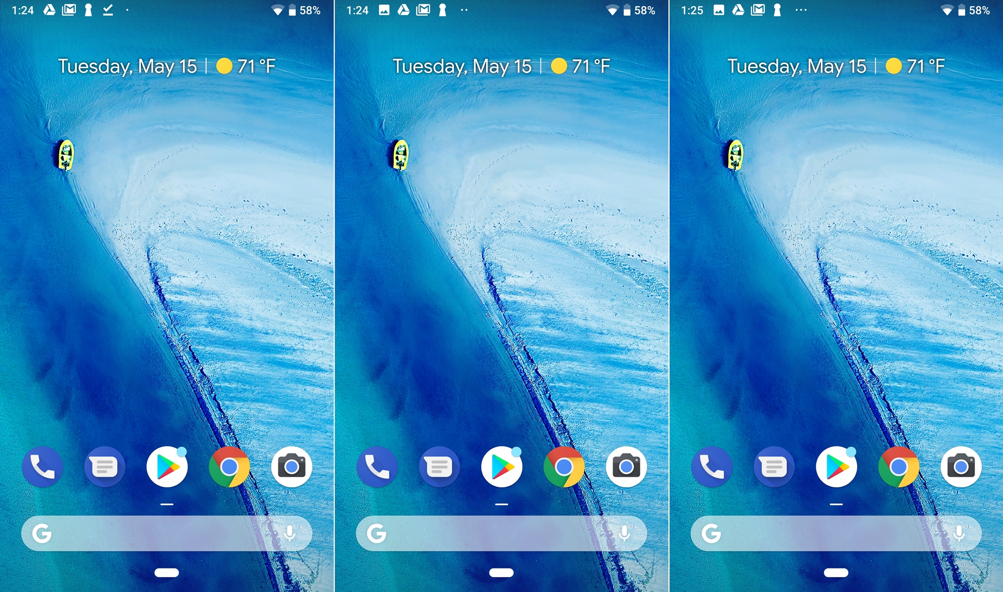Android P terá um novo esquema na barra de status. Android P terá um novo esquema na barra de status.
