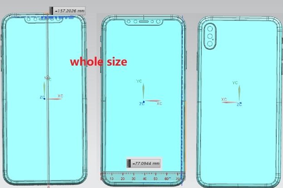 Imagem de Vazamento mostra iPhone X Plus com três câmeras e tamanho do iPhone 9 no tecmundo