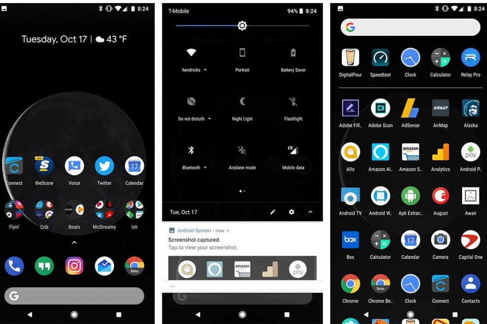 Imagem de Android P pode trazer ativação manual de tema escuro no tecmundo