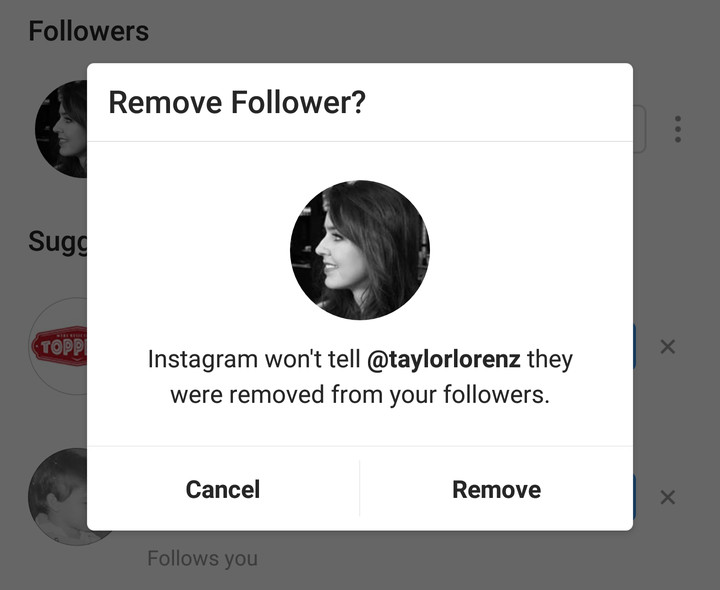 Contas públicas no Instagram poderão começar a remover seguidores 6