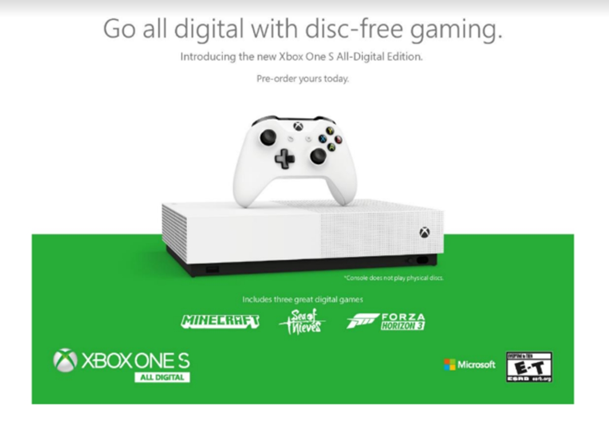 Imagem de Xbox One S All-Digital, sem entrada de disco, é oficialmente anunciado no tecmundo
